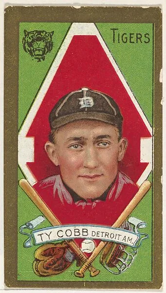 Ty Cobb, Detroit Tigers, American League, from the "Baseball Series" (Gold Borders) set (T205) issued by the American Tobacco Company — American Tobacco Company