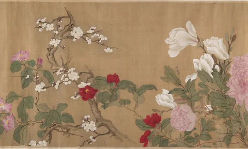 清 (傳)惲壽平 百花圖 卷|One Hundred Flowers