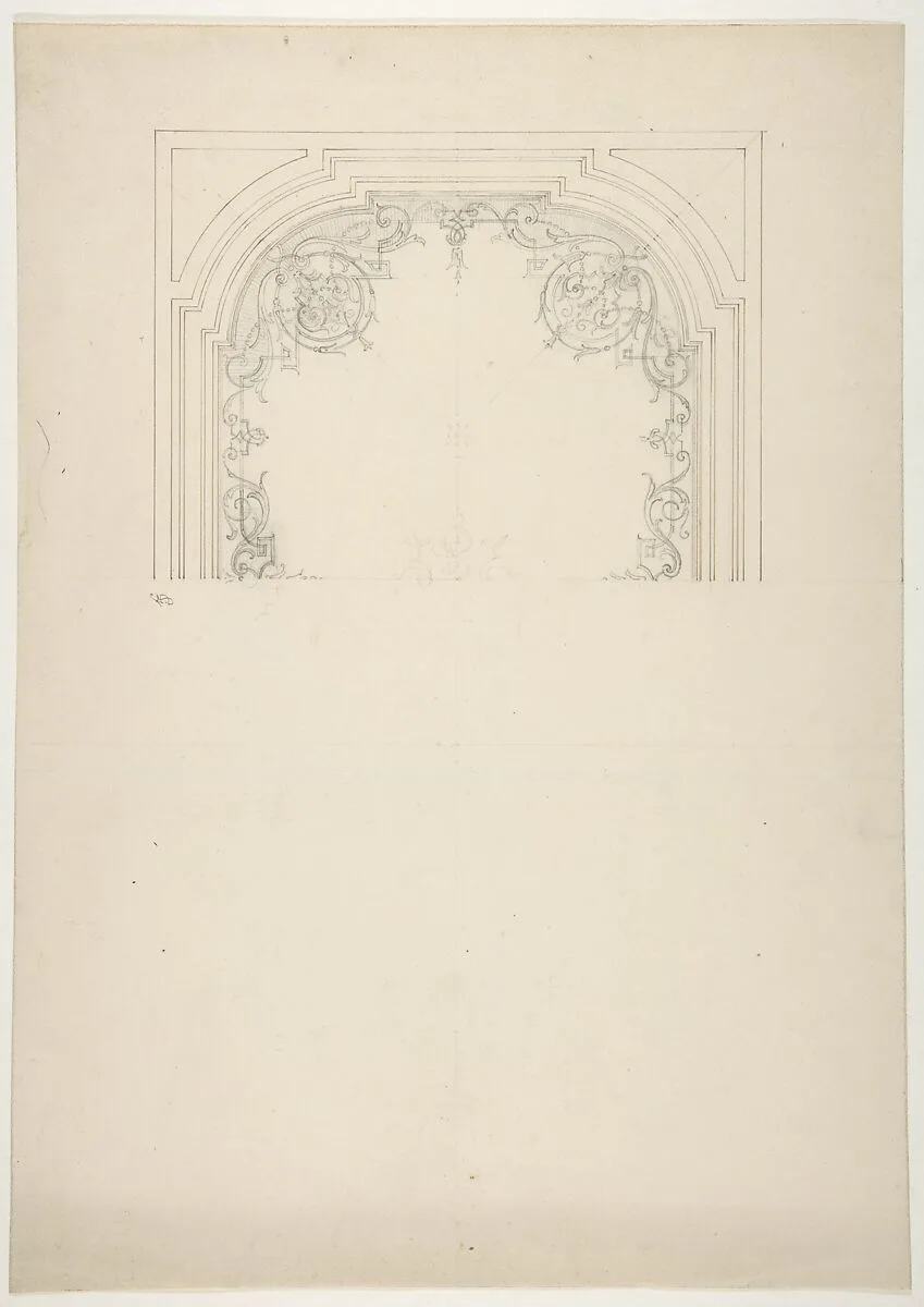 Design for the decoration of a ceiling — Jules-Edmond-Charles Lachaise|Eugène-Pierre Gourdet