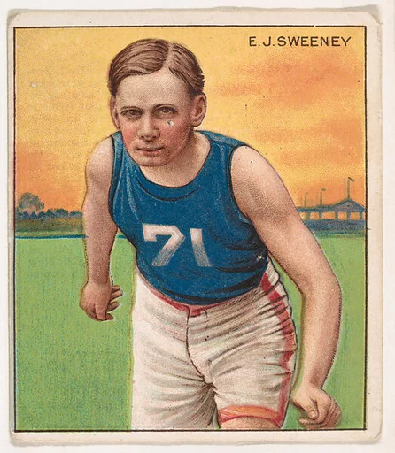 E. J. Sweeney, Track and Field, from Mecca & Hassan Champion Athlete and Prize Fighter collection, 1910