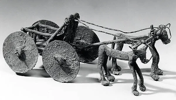 Wagon drawn by bulls — Unknown