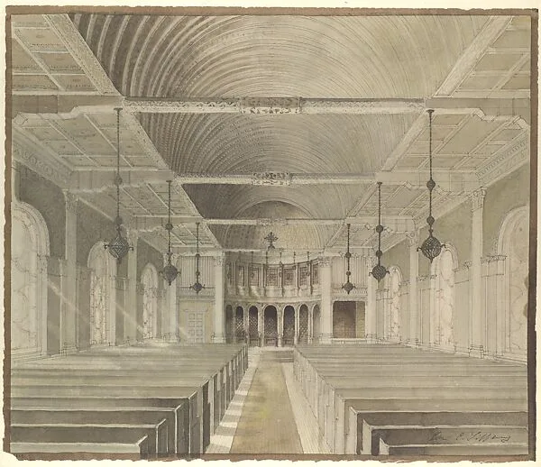 Design for a nave — Louis C. Tiffany|Tiffany Studios|Tiffany Glass and Decorating Company