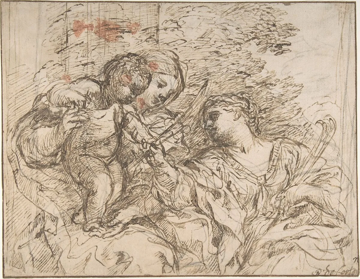The Virgin and Child with Saint Martina — Pietro da Cortona (Pietro Berrettini)