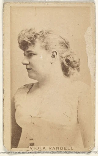 Viola Randell, from the Actors and Actresses series (N45, Type 1) for Virginia Brights Cigarettes