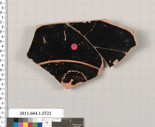 Terracotta fragment of a kylix (drinking cup)