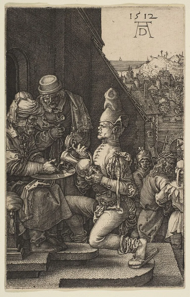 Pilate Washing His Hands, from The Passion — Albrecht Dürer