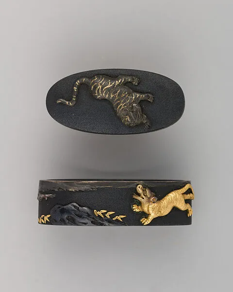 Sword-Hilt Collar and Pommel (Fuchigashira) — Unknown