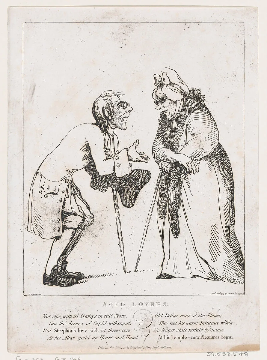Aged Lovers — Henry Wigstead|Thomas Rowlandson|George Murgatroyd Woodward