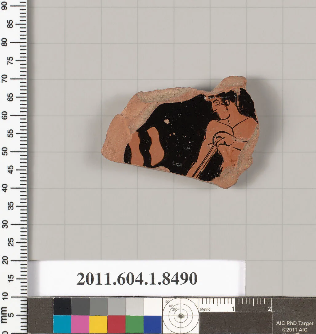 Terracotta fragment of a stemless kylix (drinking cup) — Unknown