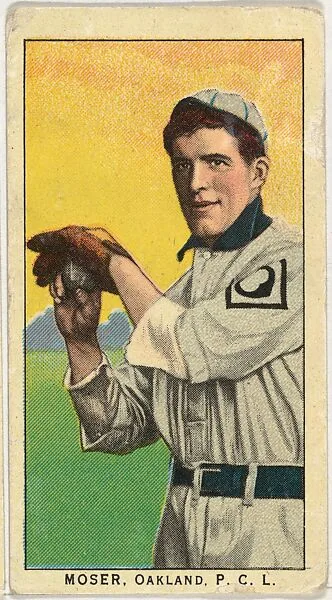 Moser, Oakland, Pacific Coast League, from the "Obak Baseball Players" set (T212), issued by the American Tobacco Company to promote Obak Mouthpiece Cigarettes — American Tobacco Company