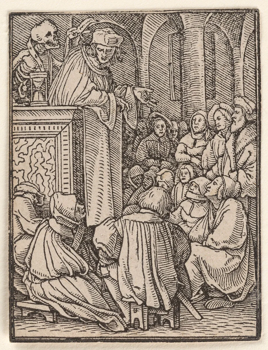 The Clergyman, from The Dance of Death — Hans Holbein the Younger|Hans Lützelburger