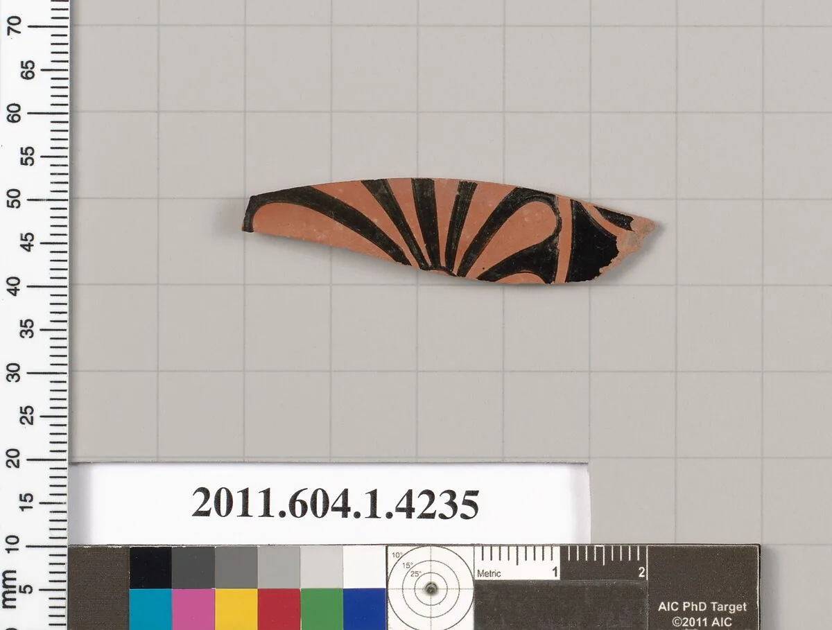 Terracotta fragment of a kylix (drinking cup) — Unknown