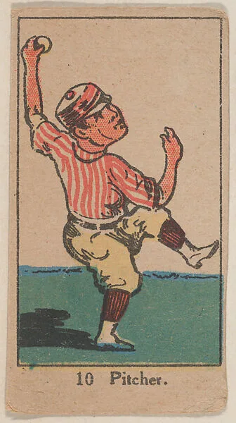 Pitcher #10 from the Sports Drawings series (W542) — Unknown