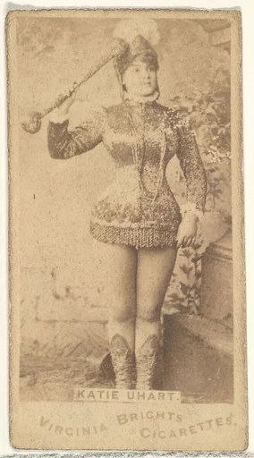 Katie Uhart, from the Actors and Actresses series (N45, Type 1) for Virginia Brights Cigarettes