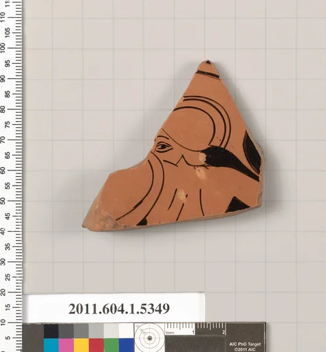 Terracotta fragment of a kylix (drinking cup)