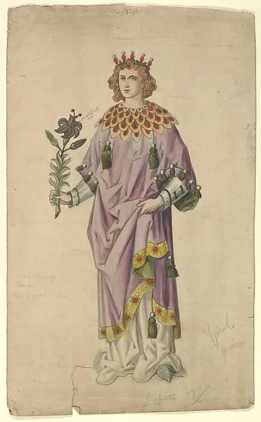 Gabriel Holding a Lily — Ernest Geldart