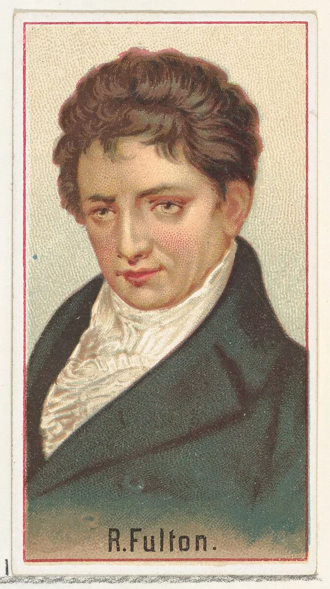 R. Fulton, printer's sample for the World's Inventors souvenir album (A25) for Allen & Ginter Cigarettes — Allen & Ginter
