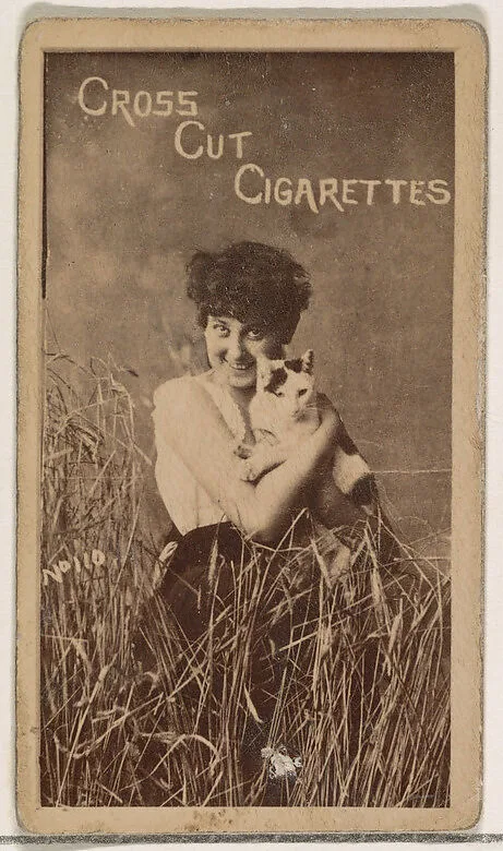 Card Number 110, Geraldine Ulmer, from the Actors and Actresses series (N145-1) issued by Duke Sons & Co. to promote Cross Cut Cigarettes — W. Duke, Sons & Co.