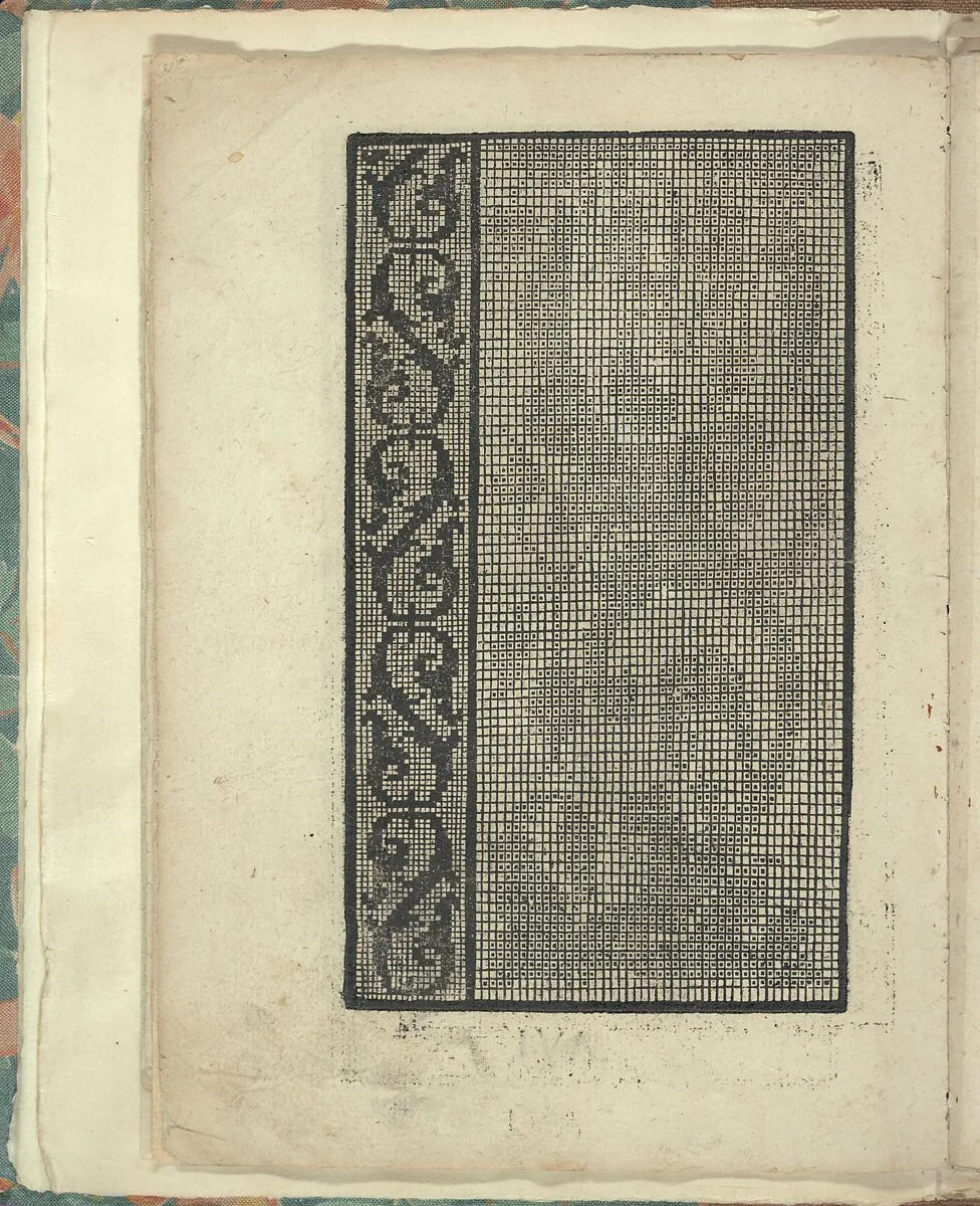 Opera Nova Universali intitulata Corona di racammi, page 6 (verso) — Giovanni Andrea Vavassore