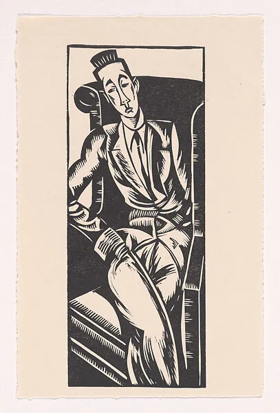 Portrait of Rupert Doone — Edward Alexander Wadsworth