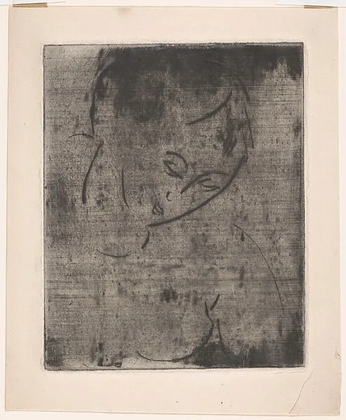 Bust of a Woman, Head Inclined to the Right — Yasuo Kuniyoshi