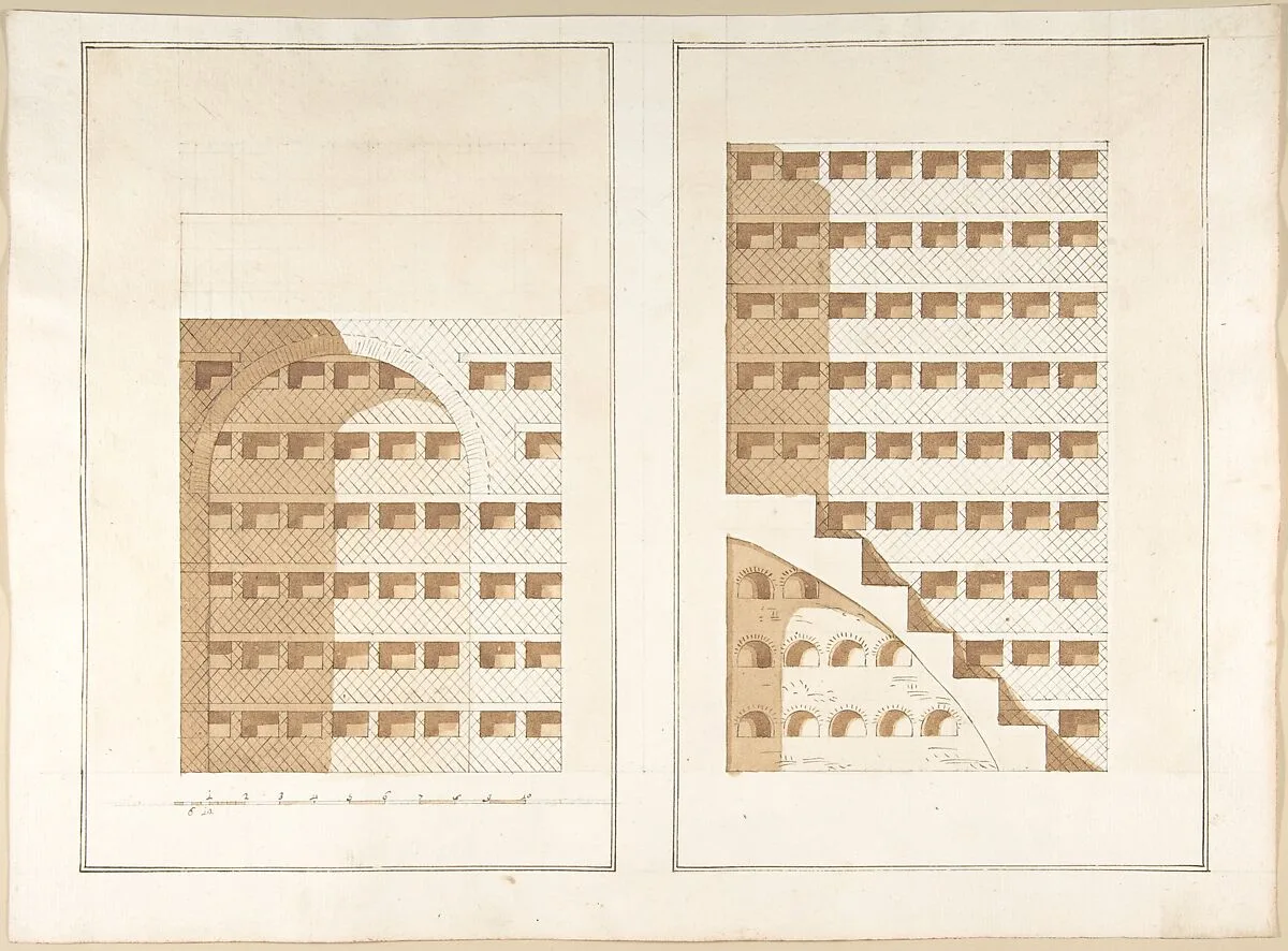 Two Sections of a Columbarium — Pietro Paolo Coccetti (Cocchetti)