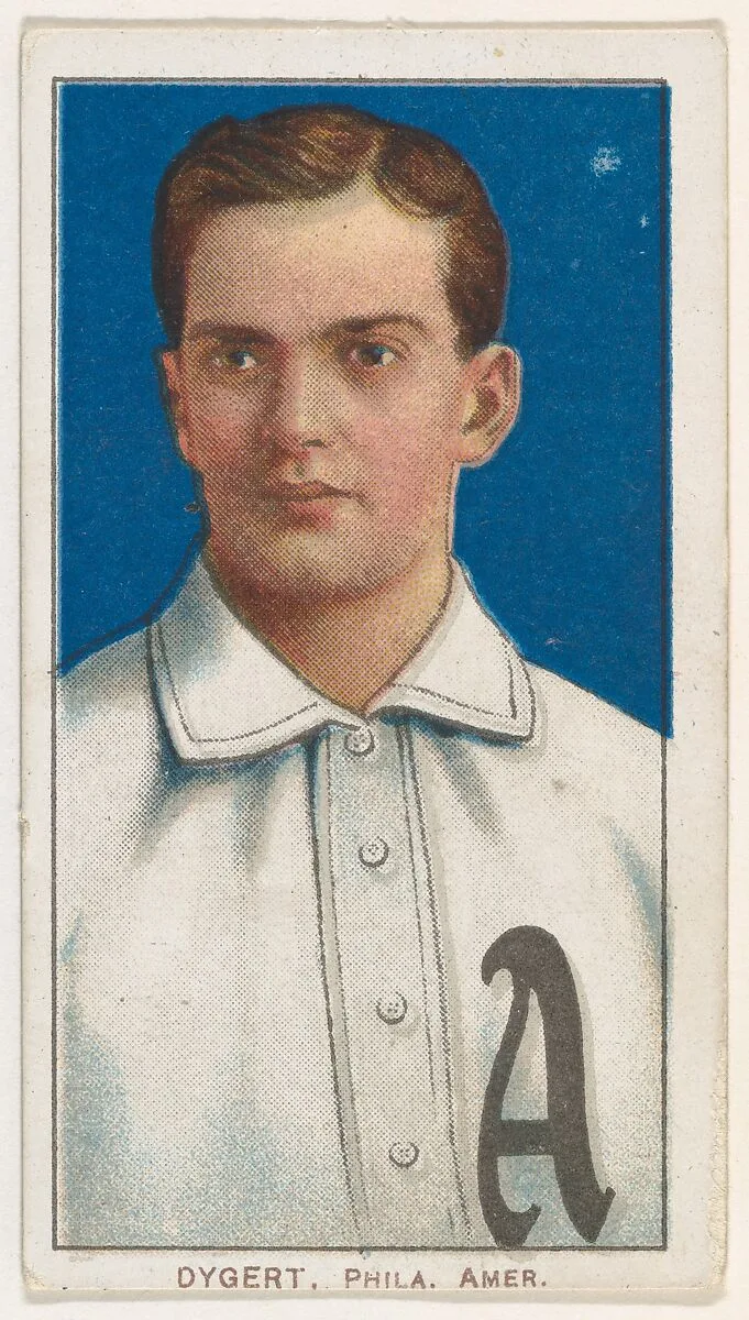 Dygert, Philadelphia, American League, from the White Border series (T206) for the American Tobacco Company — American Tobacco Company