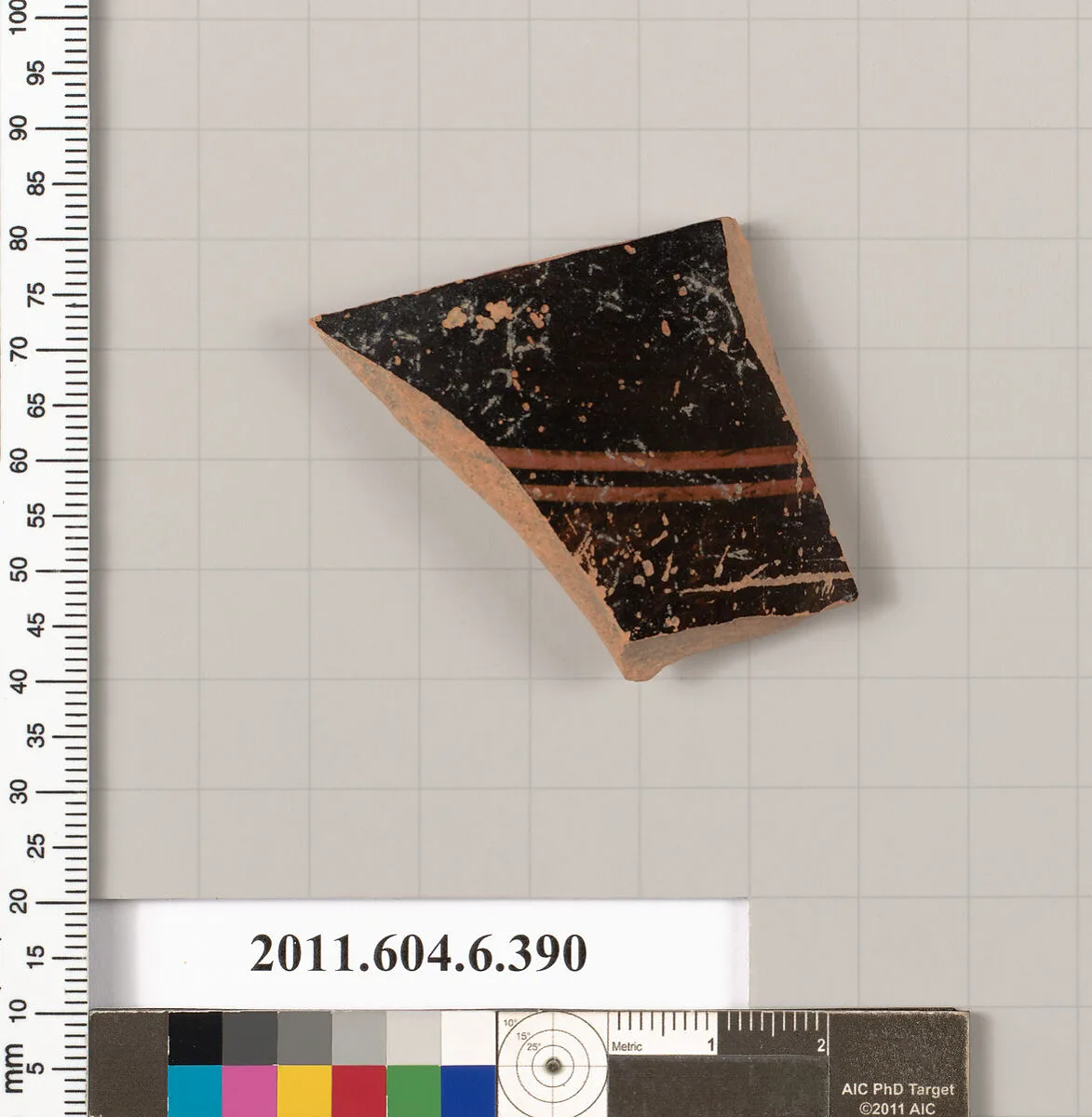 Terracotta fragment of a closed shape — Unknown