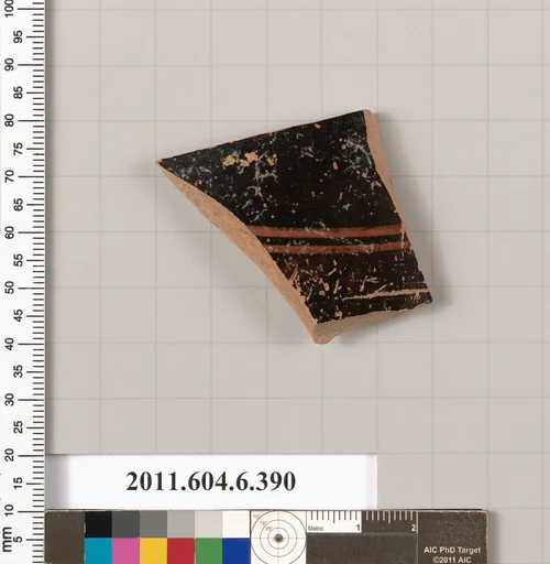 Terracotta fragment of a closed shape