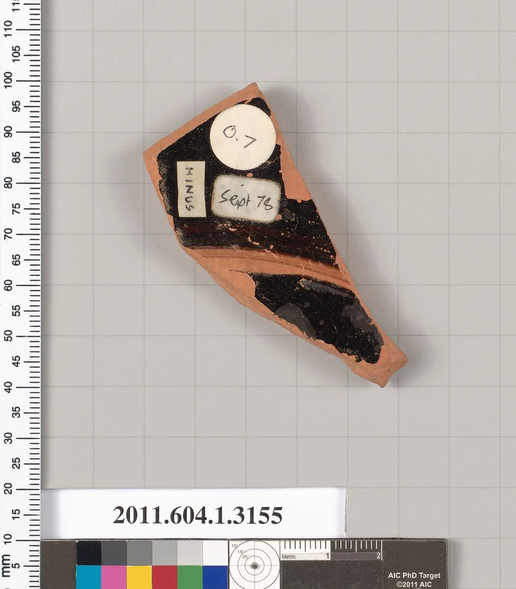 Terracotta fragment of a kylix (drinking cup) — Unknown