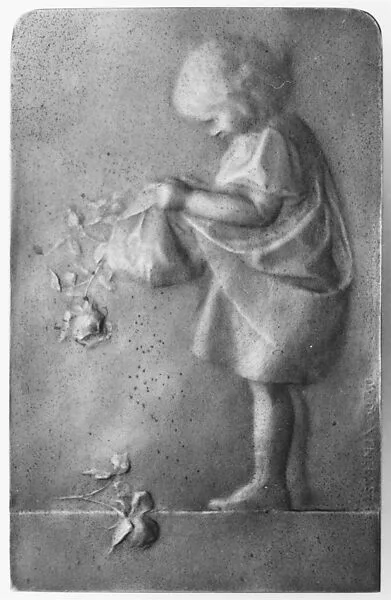 Little Girl with Roses — Ovide Yencesse