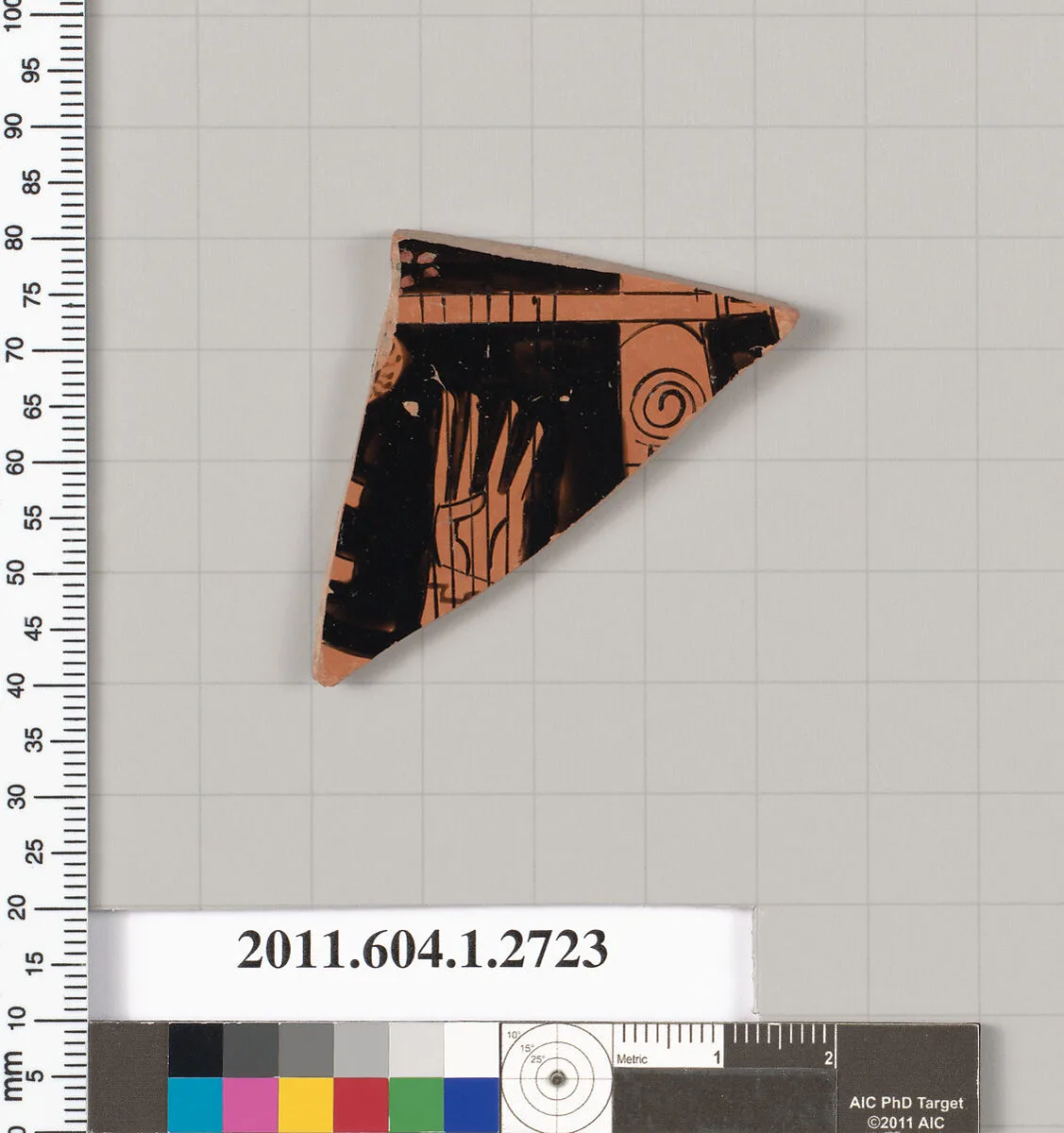 Terracotta fragment of a kylix (drinking cup) — Unknown