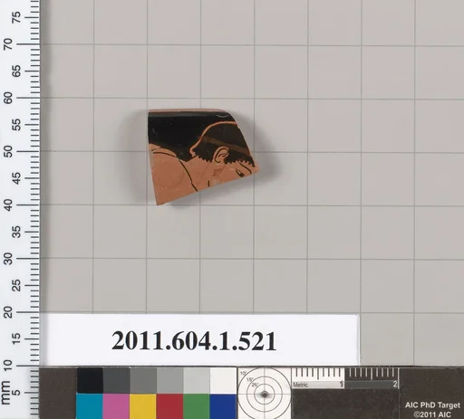 Terracotta rim fragment of a kylix (drinking cup)