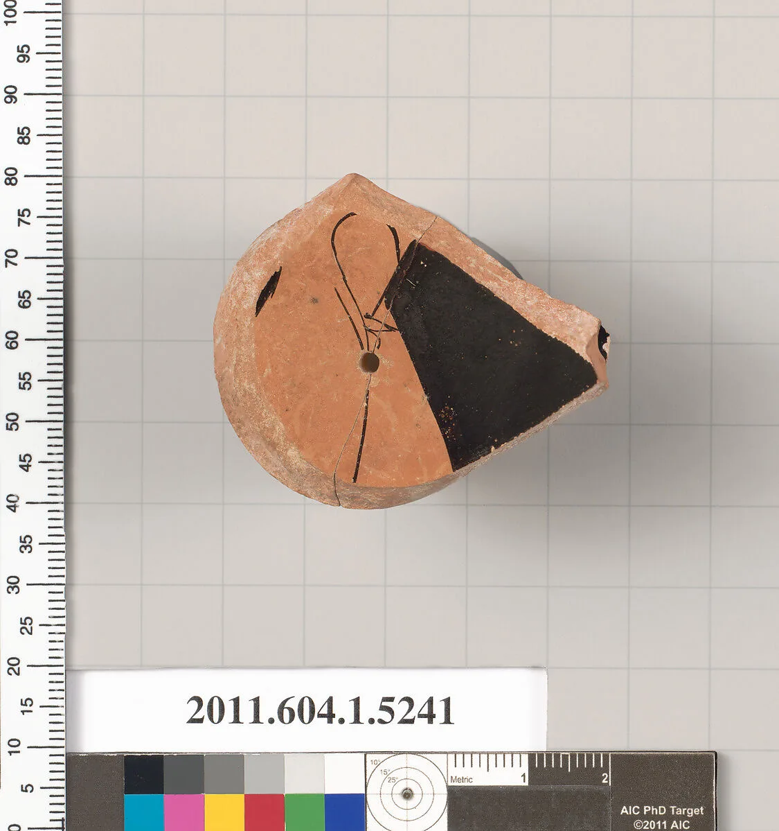 Terracotta fragment of a kylix (drinking cup) — Unknown