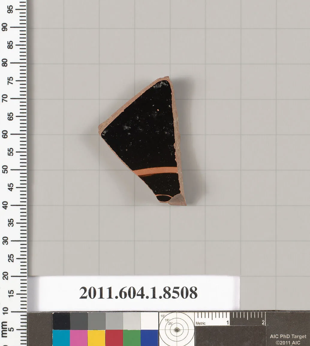 Terracotta fragment of a stemless kylix (drinking cup) — Unknown