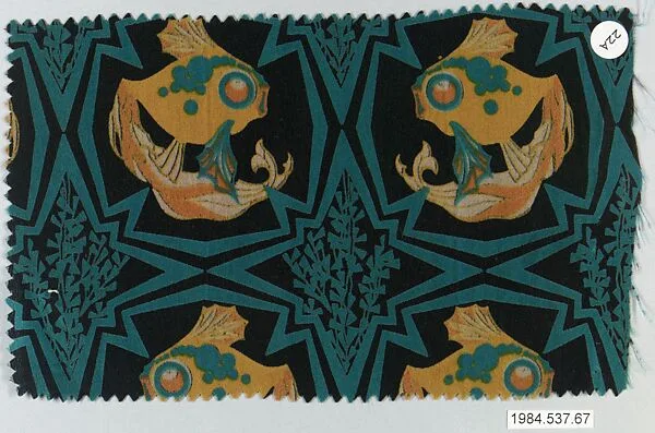Textile sample, from the ¦Franko Prints¦ series — Frank Silk Mills, Inc.|Joseph Urban