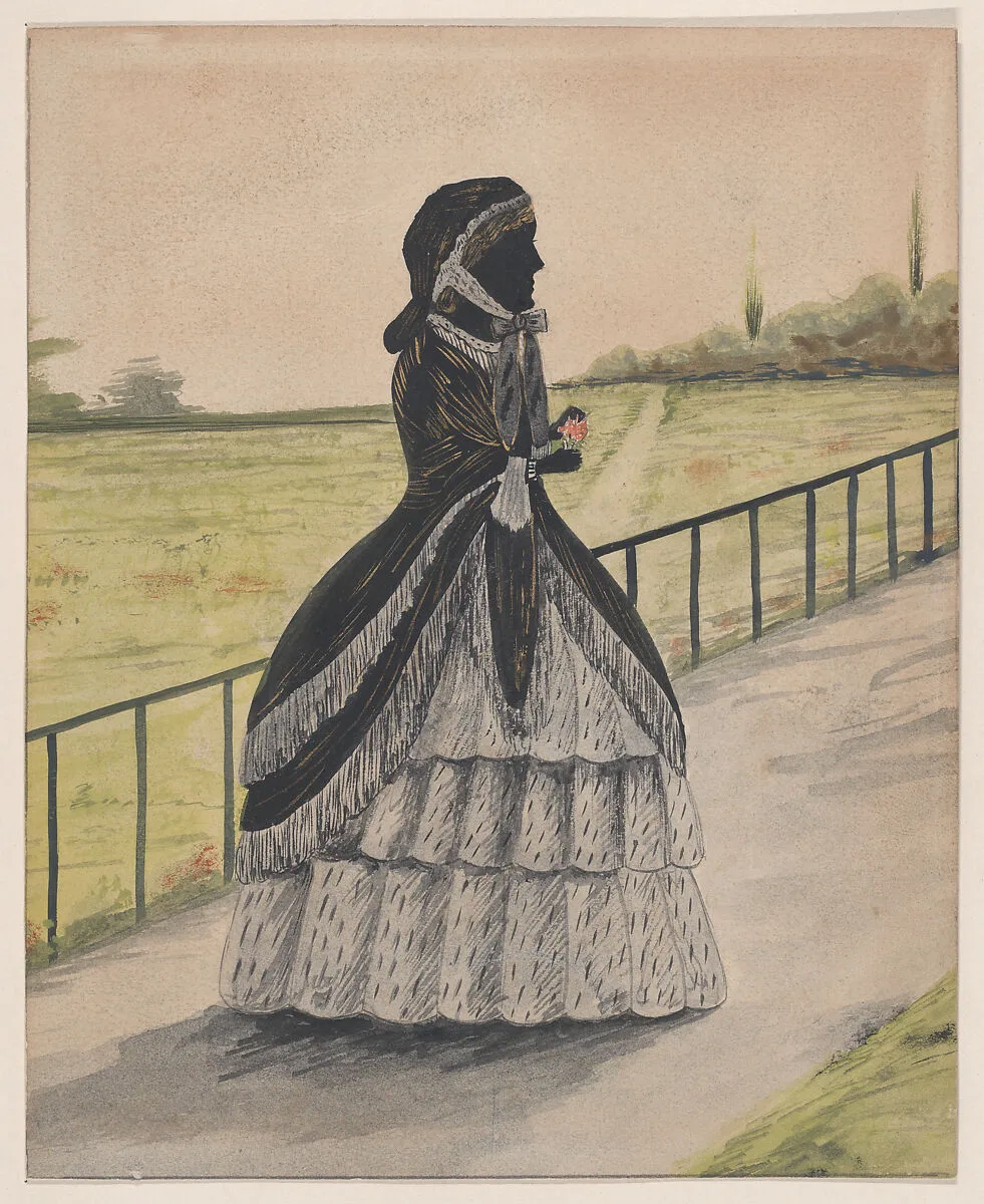 Silhouette of Lady Carstairs, Hyde Park, London — Anonymous