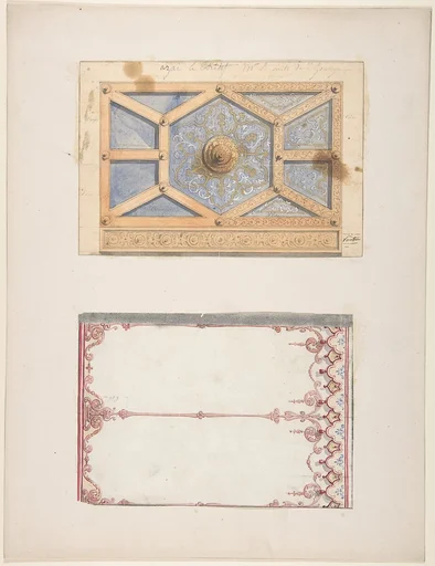 Designs for Ceiling and Wall Decoration for Monsieur Lecomte de la Grange