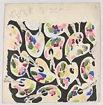 Textile Design with a Pattern of Painter's Palettes — Marcel Vertès