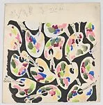 Textile Design with a Pattern of Painter's Palettes