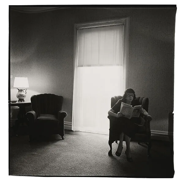 Lady in a rooming house parlor, Albion, N.Y. — Diane Arbus