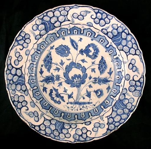 Footed Bowl with Lotuses