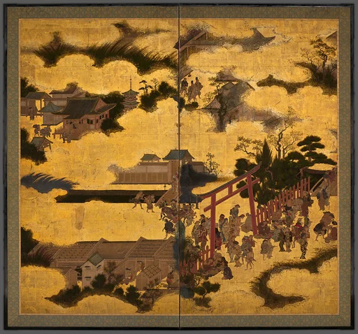 祇園大鳥居屏風|The Torii Gate of Gion Shrine
