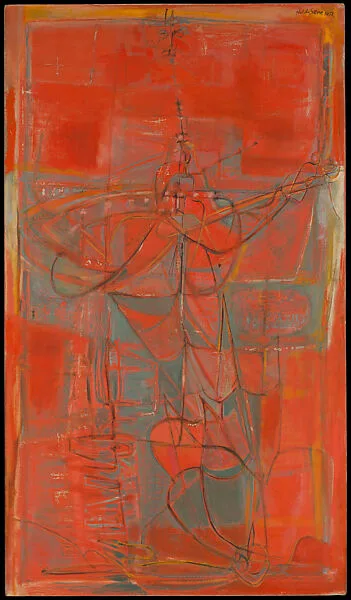 Number 31, Vermillion Machine — Hedda Sterne