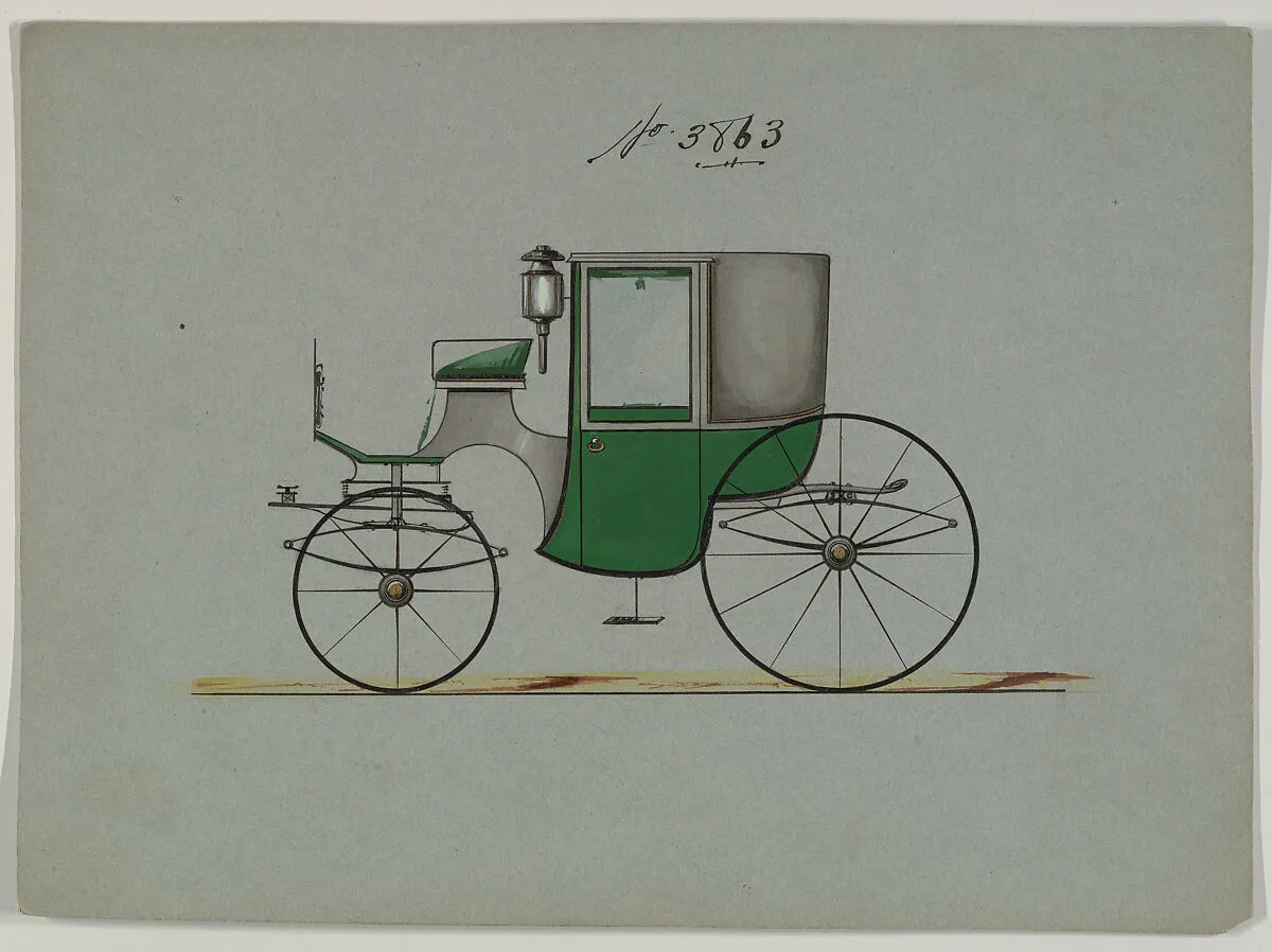 Design for Brougham, no. 3863 — Brewster & Co.