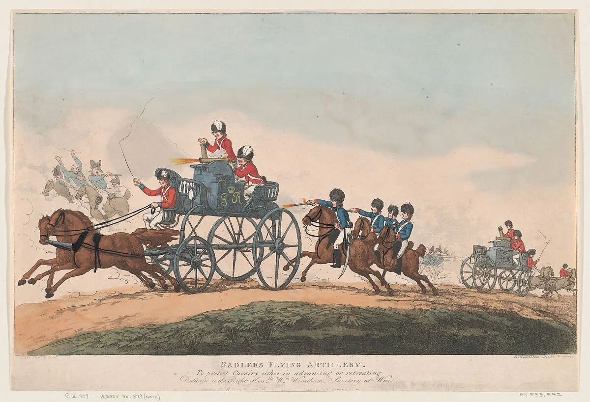Sadlers Flying Artillery — Thomas Rowlandson
