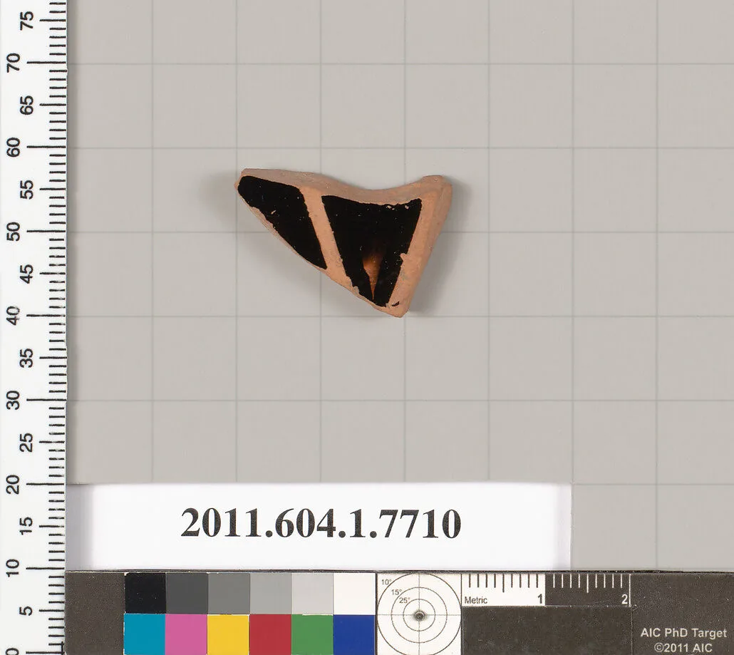 Terracotta fragment of a kylix (drinking cup) — Unknown