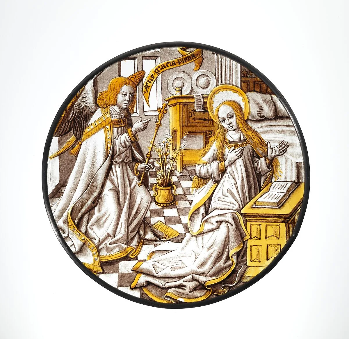 Roundel with Annunciation to the Virgin — Unknown