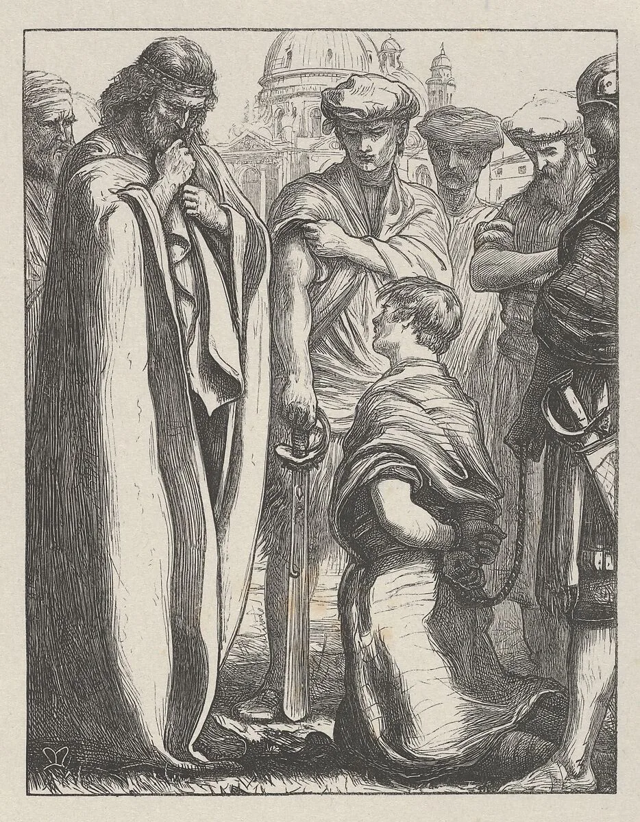 The Unmerciful Servant (The Parables of Our Lord and Saviour Jesus Christ) — Dalziel Brothers|Sir John Everett Millais