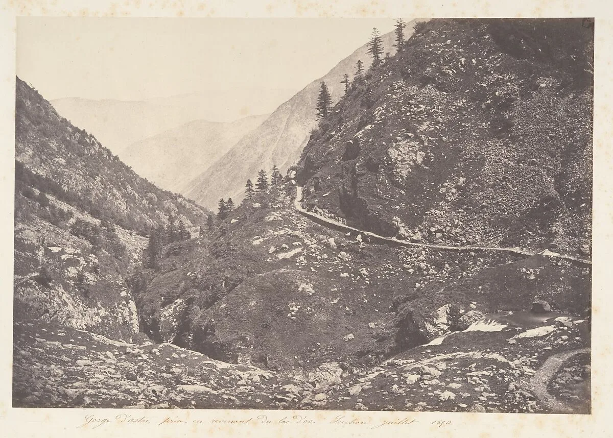 Gorge d'Astos, prise en revenant du lac d'Oo, Luchon — Joseph Vigier